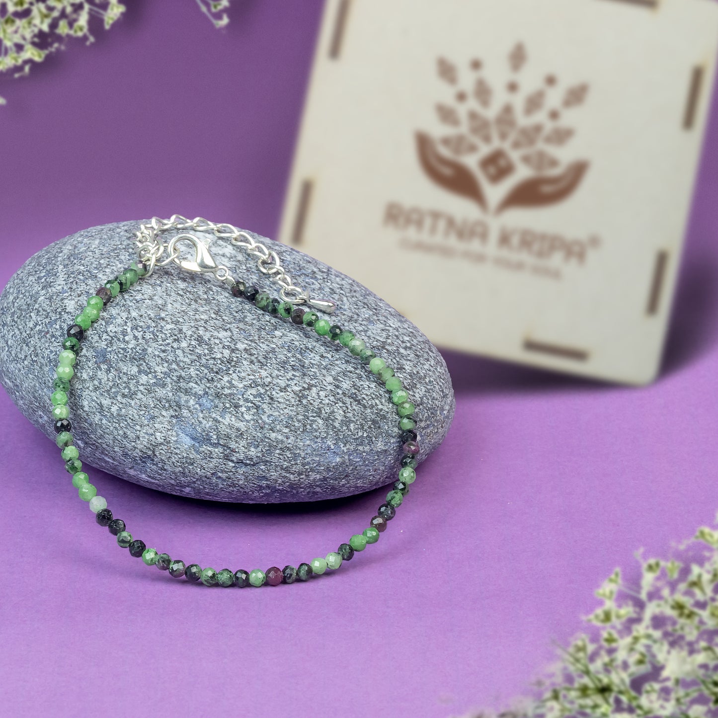 Ruby Zoisite Anklet