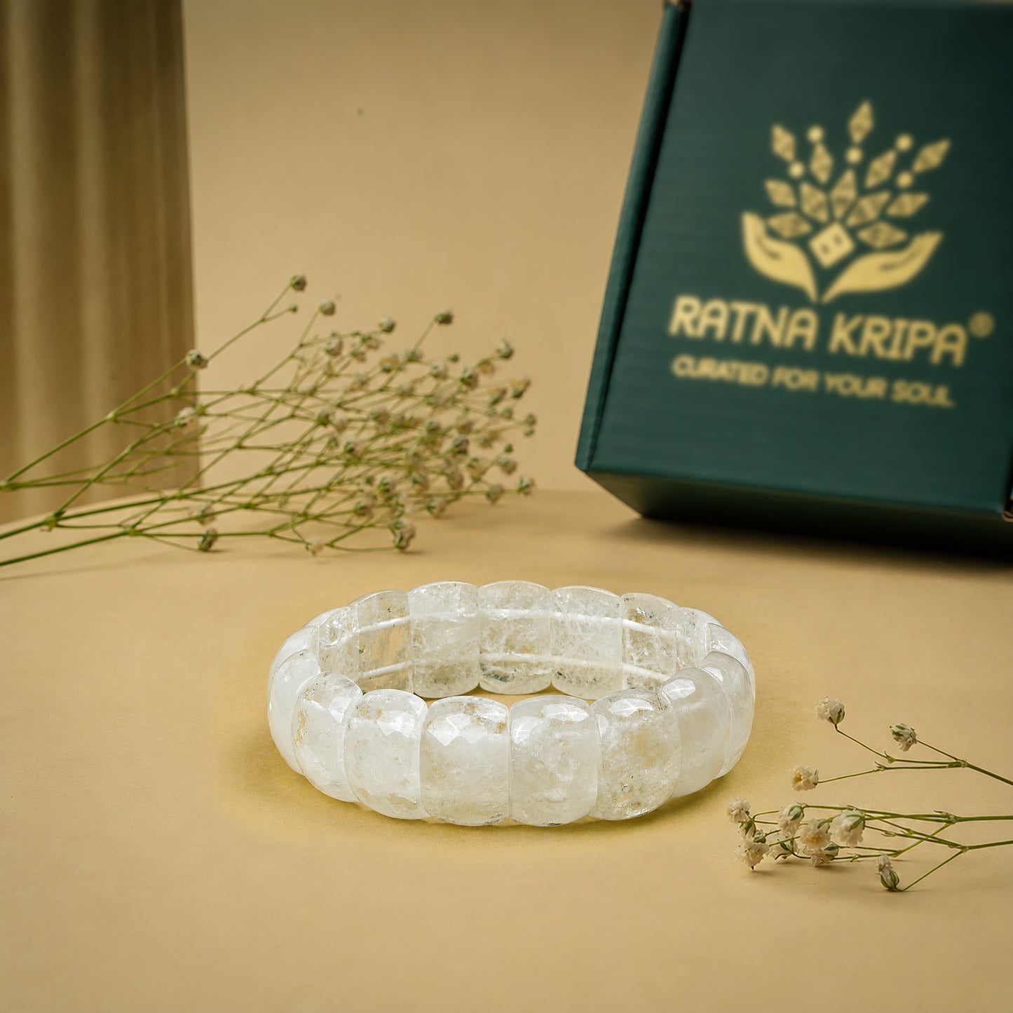 Clear Quartz Bracelet - For Mental Clarity and Focus