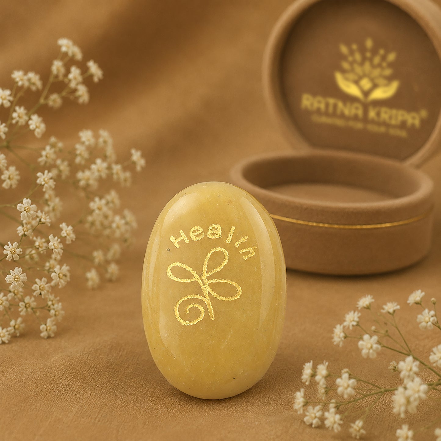Yellow Aventurine Health Zibu Coin