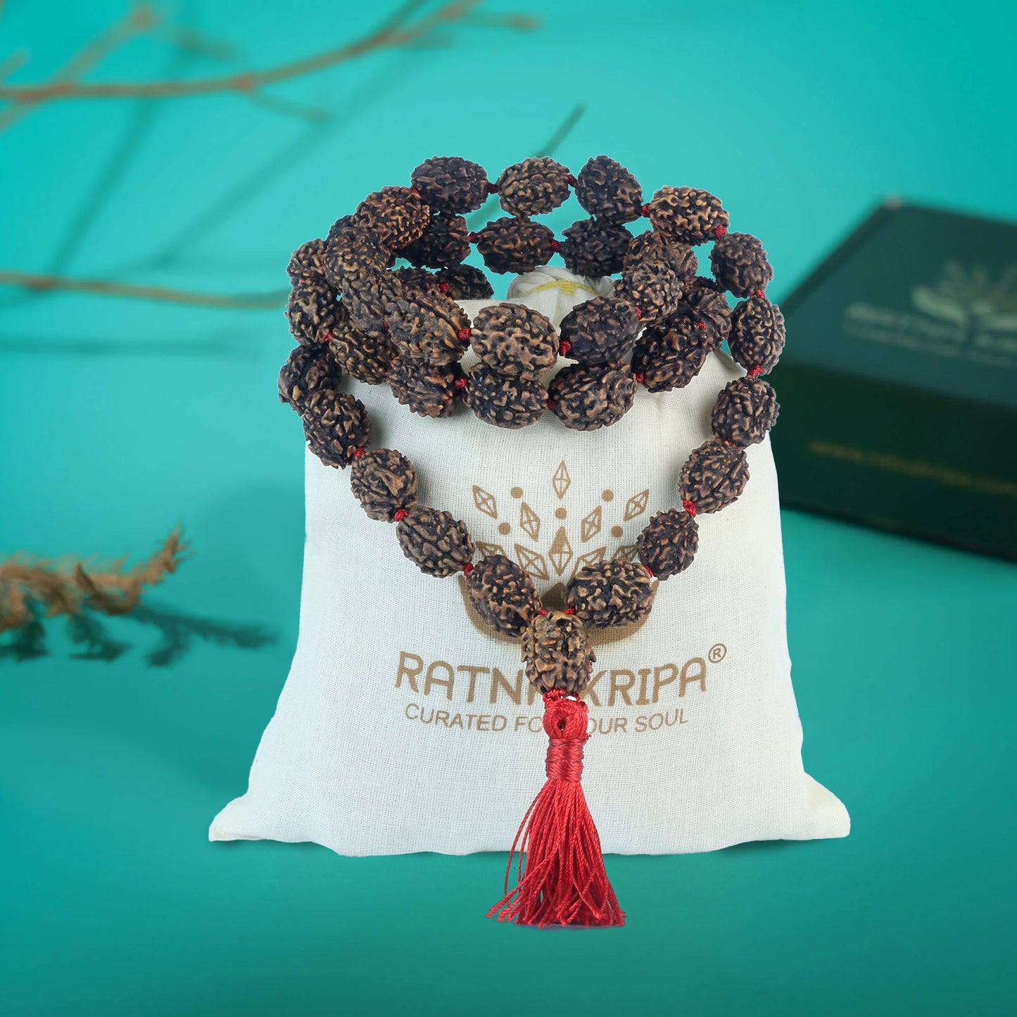 3 Mukhi Rudraksha Mala