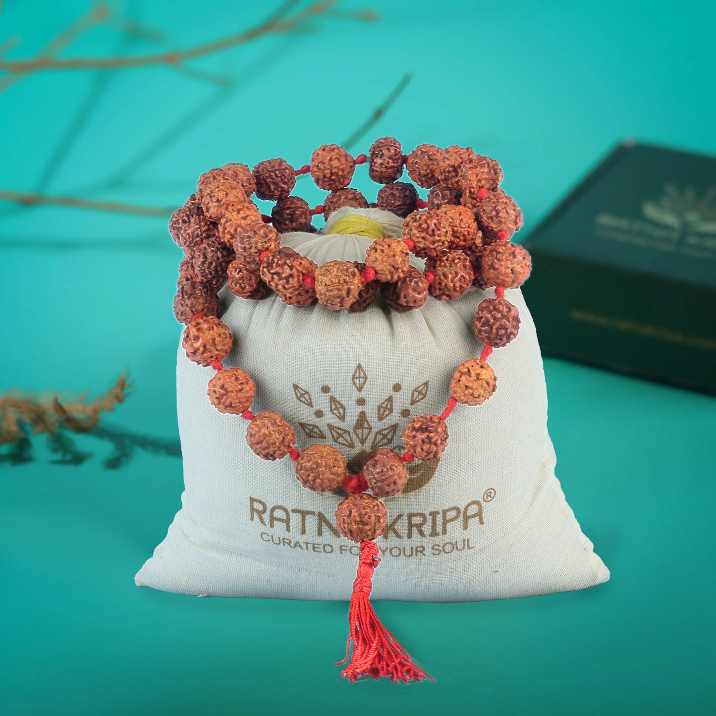 5 Mukhi Indonesian Rudraksha Mala