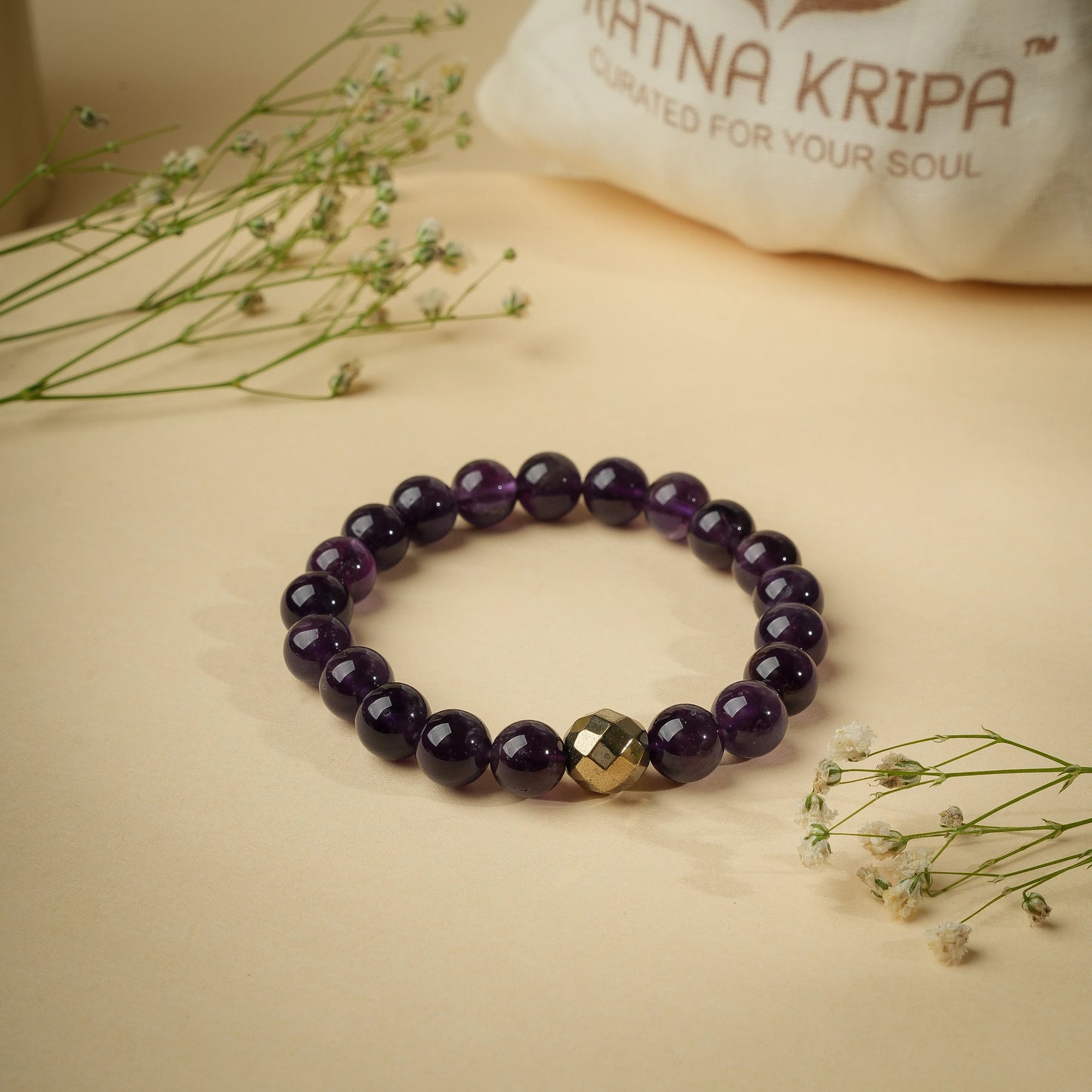 AAA Amethyst Wristlet