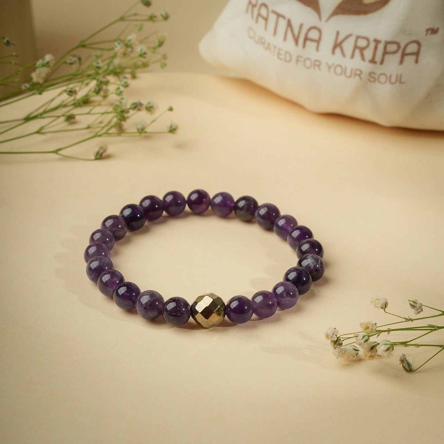 AA Amethyst Wristlet