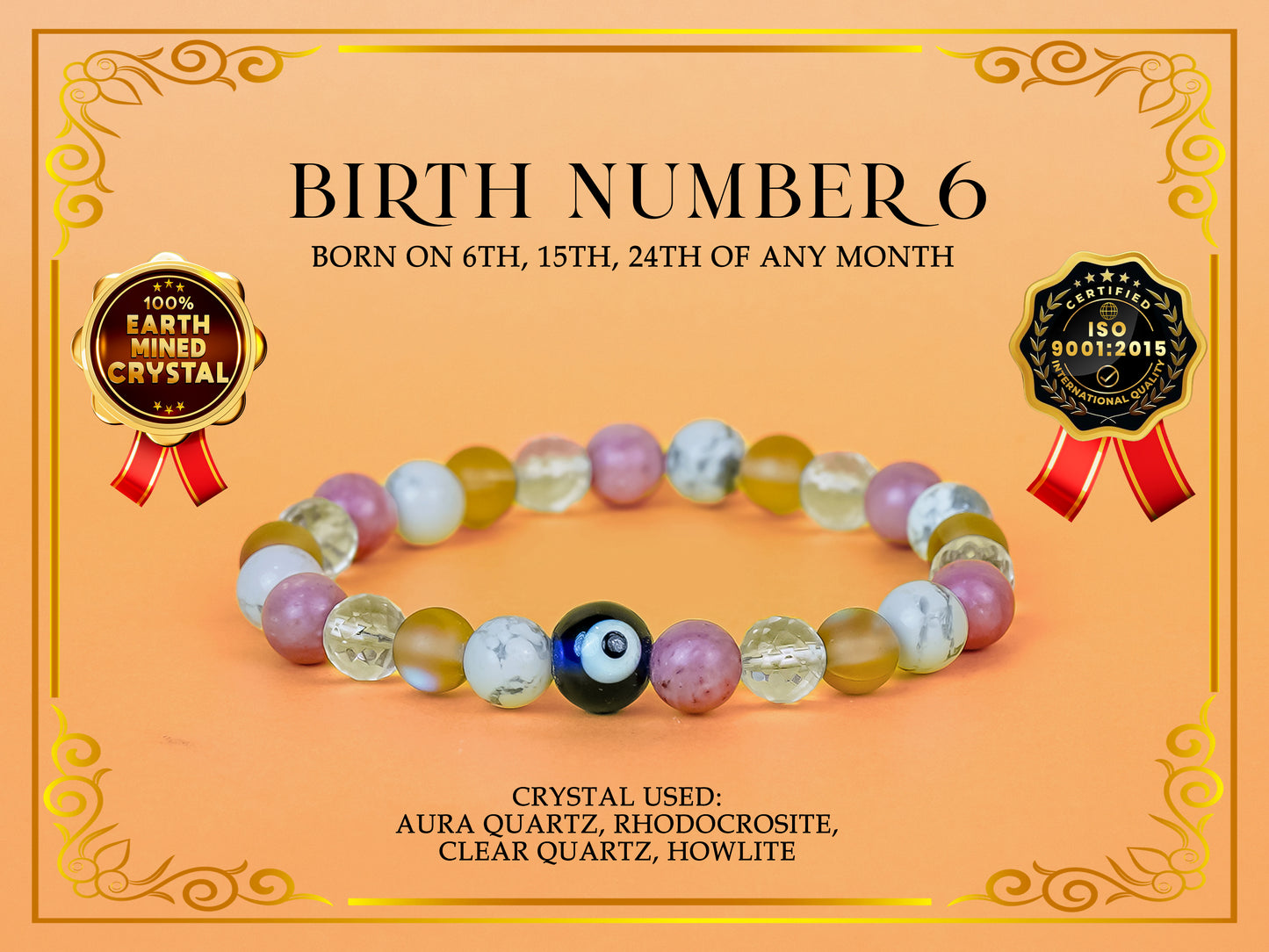 Birth Number 6 Bracelet