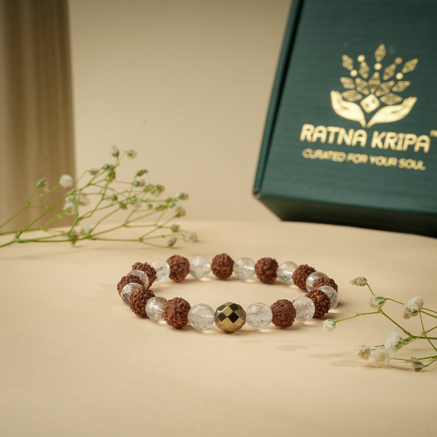 Diamond Cut Clear Quartz Indonesian Bracelet