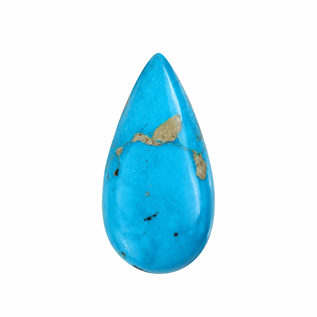 Iranian Firoza Turquoise – Blue with Pyrite Matrix – 52.2 Ratti