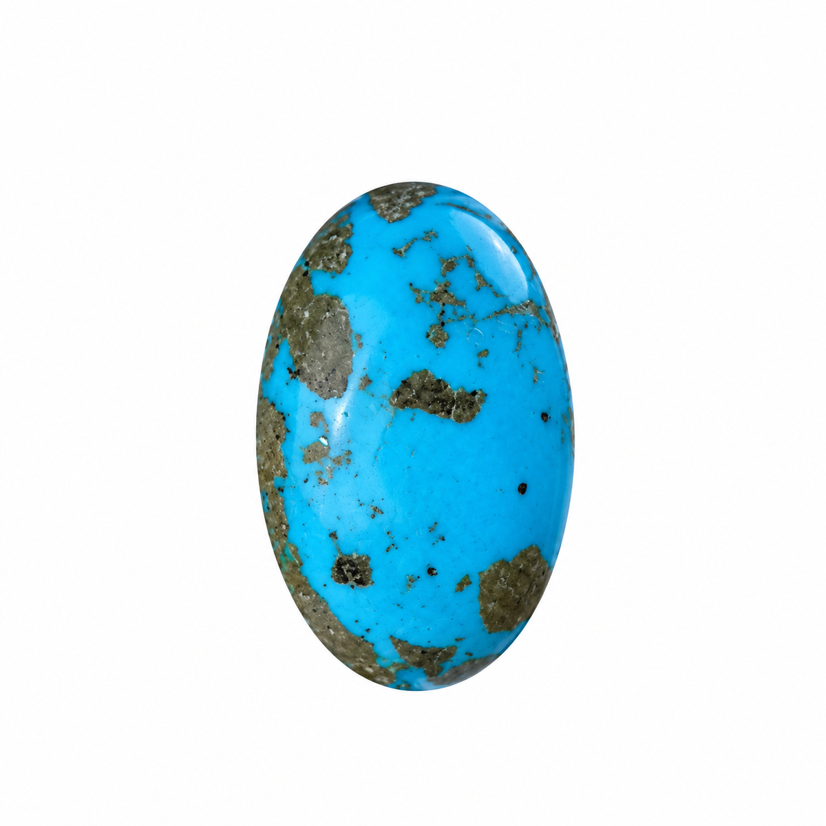 Iranian Firoza Turquoise – Blue with Pyrite Matrix – 36.85 Ratti