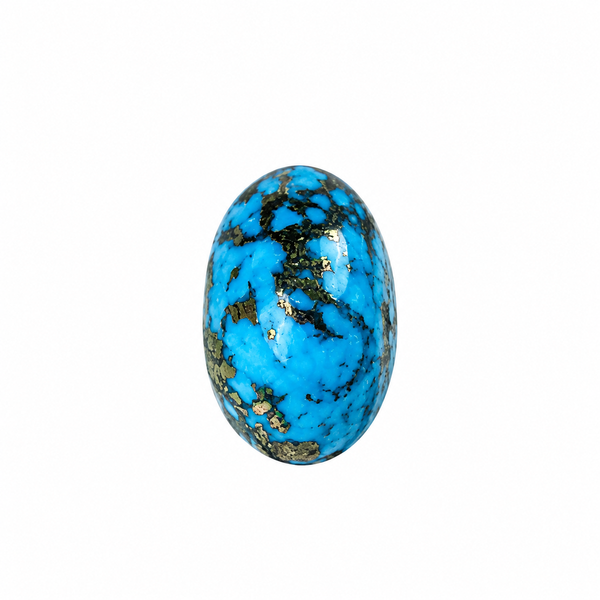 Iranian Firoza Turquoise – Blue with Pyrite Matrix – 26.74 Ratti