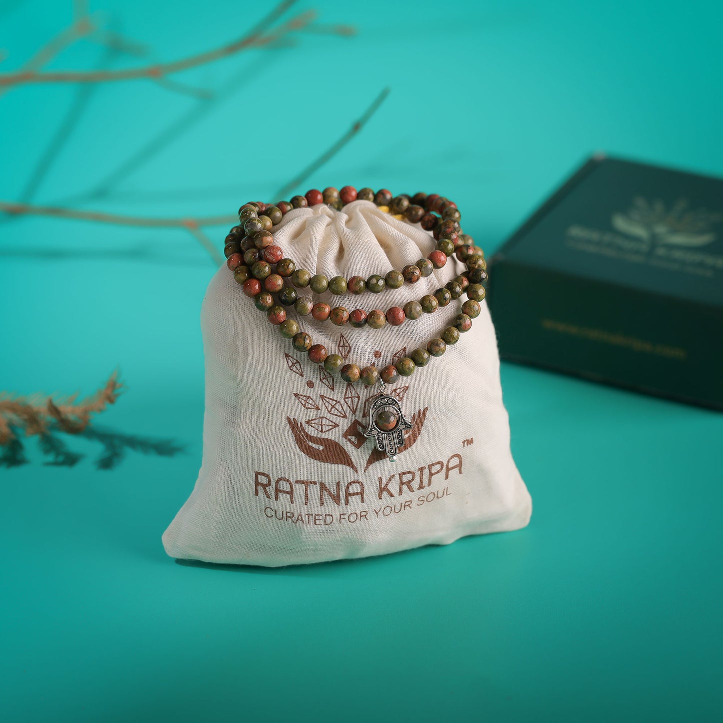 Unakite Mala