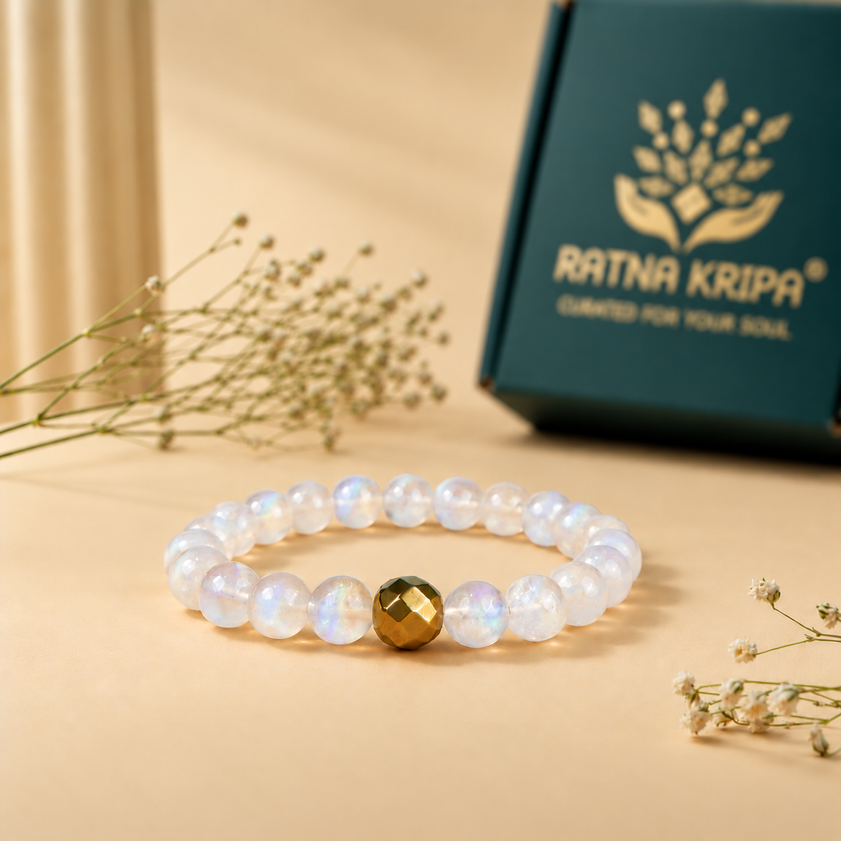Moon Stone Bracelet - For Stress and Mental Balance