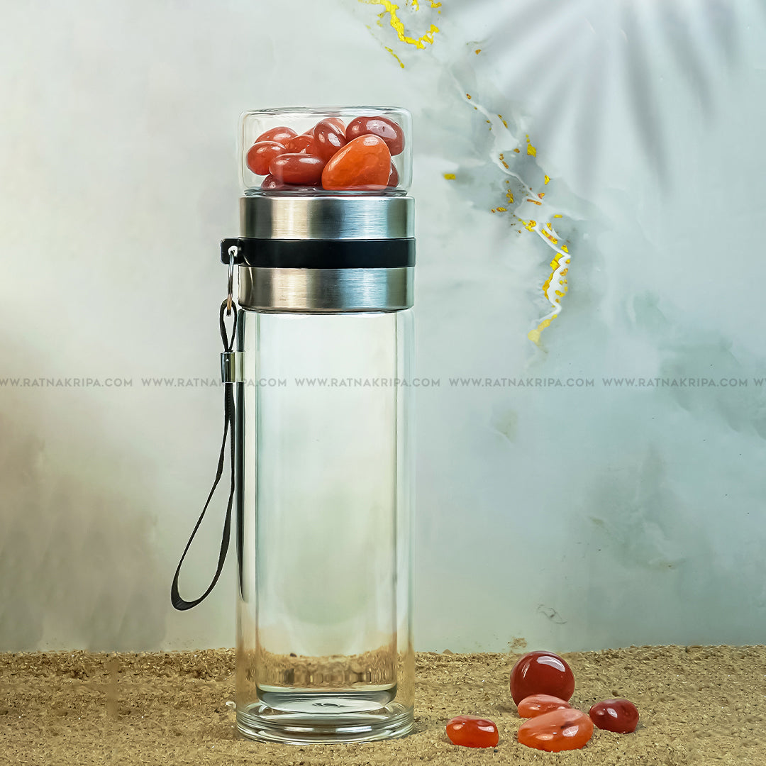 Red Carnelian Tumbles Bottle