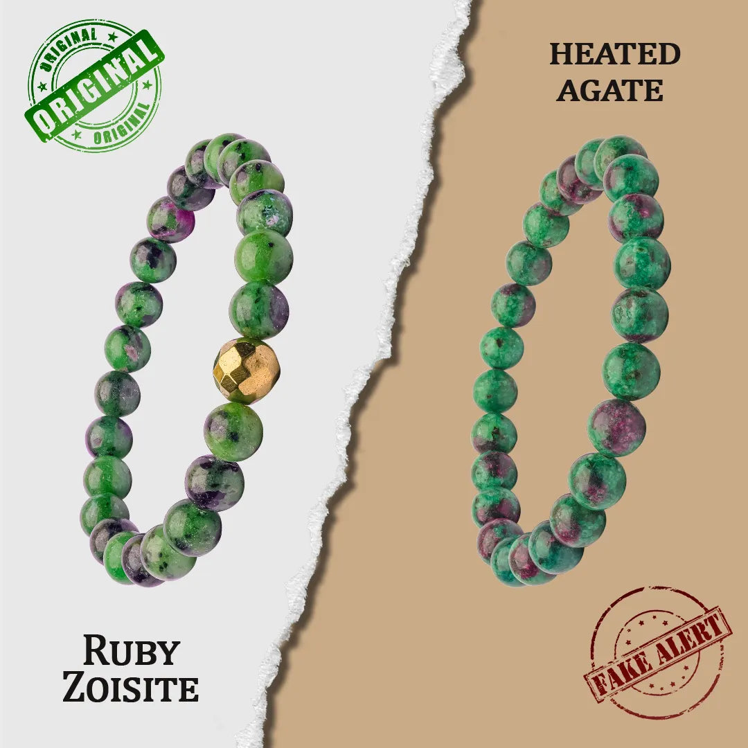 Ruby Zosite Bracelet Fake