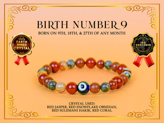 Birth Number 9 Bracelet