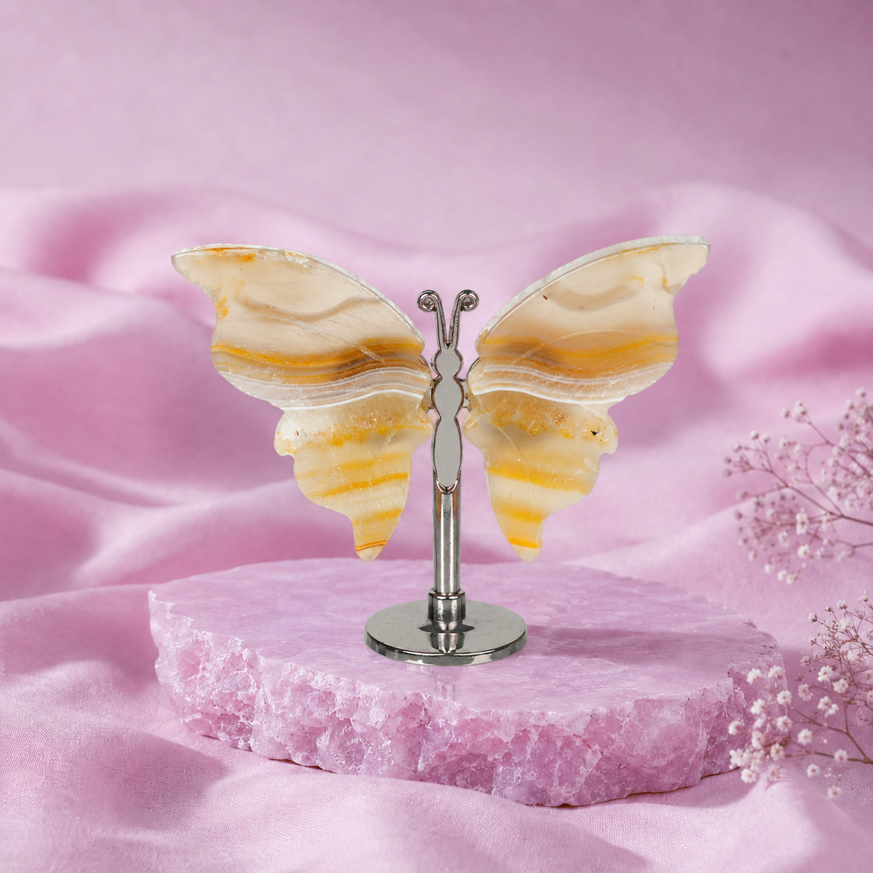 Banded Chalcedony Butterfly