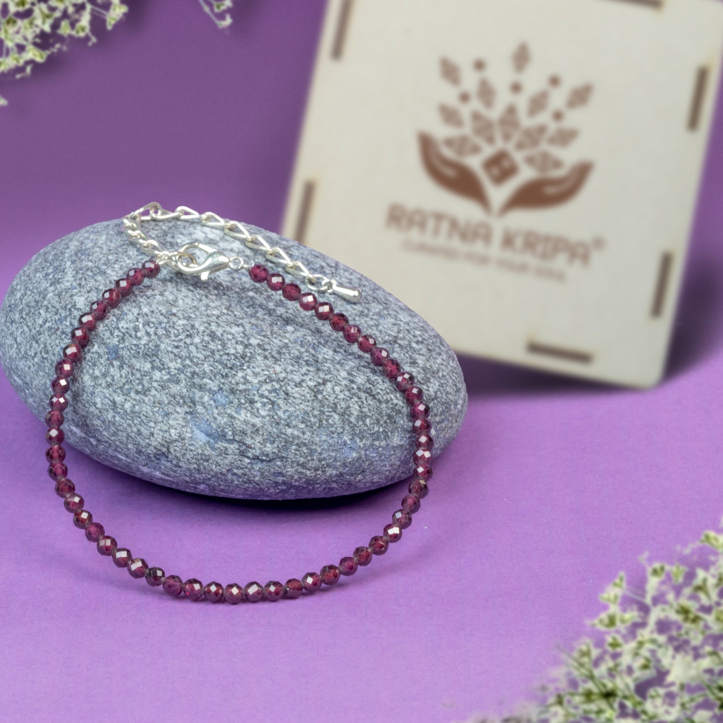 Red Garnet Anklet