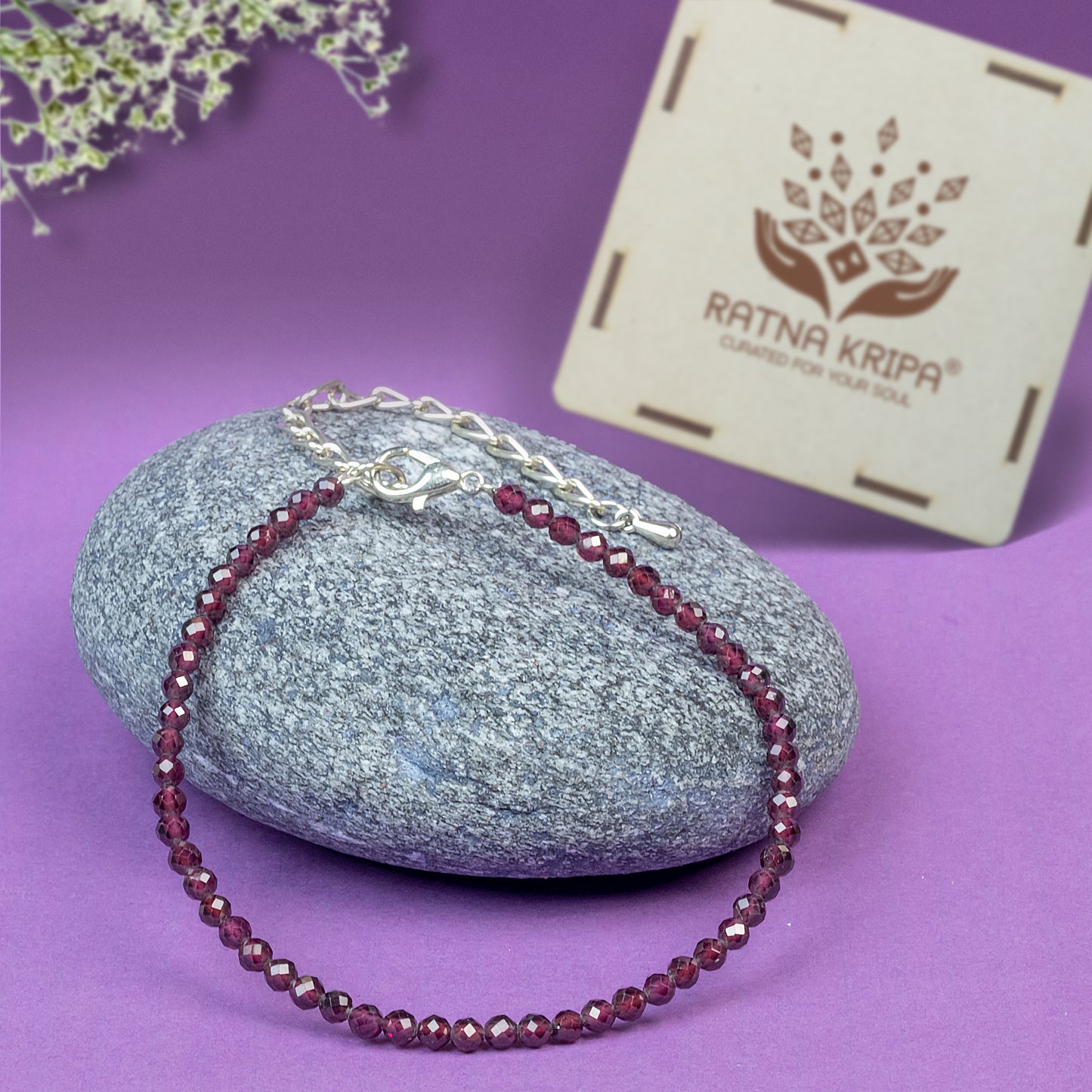 Red Garnet Anklet