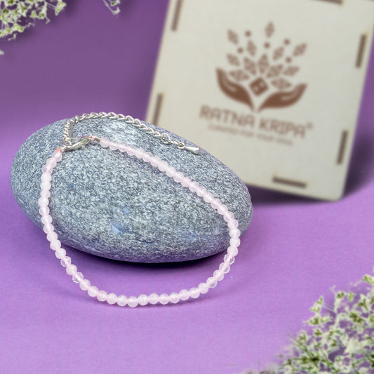 Rose Quartz Anklet