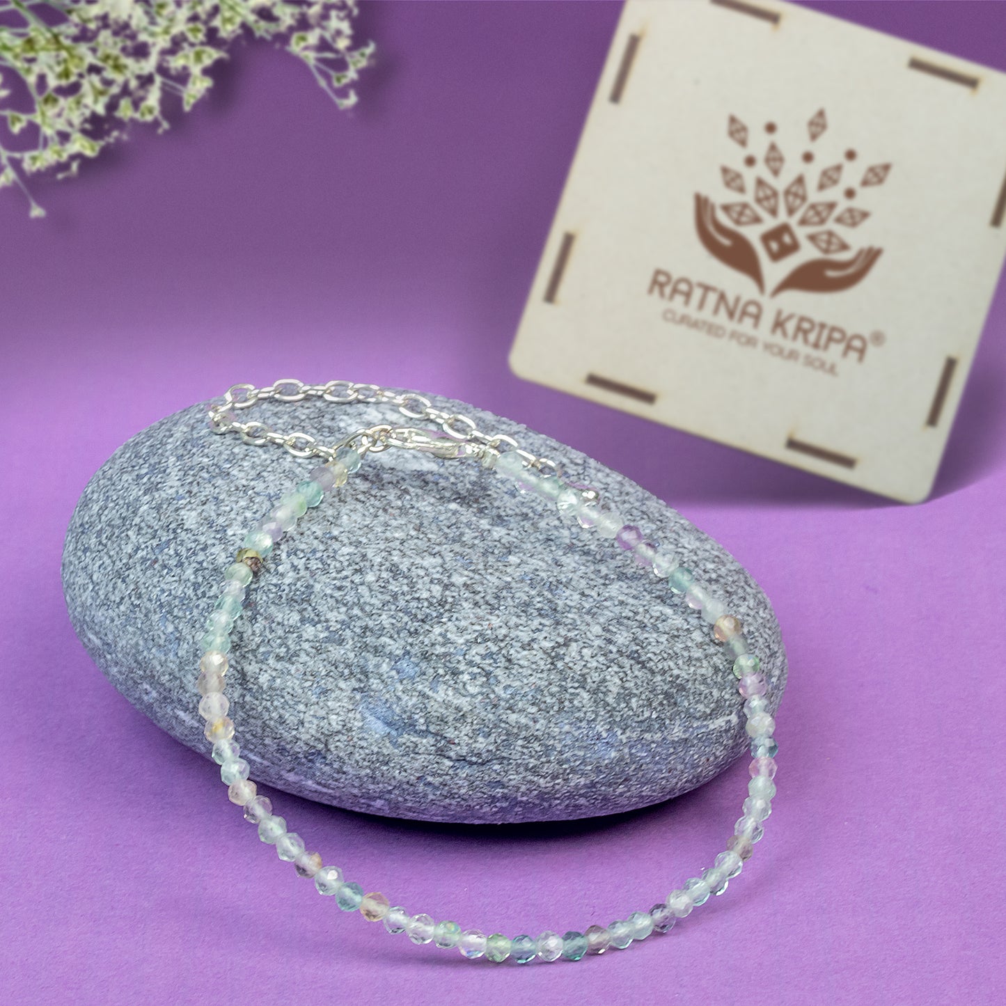 Green Fluorite Anklet