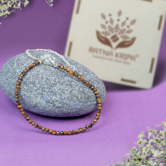 Tiger's Eye Anklet