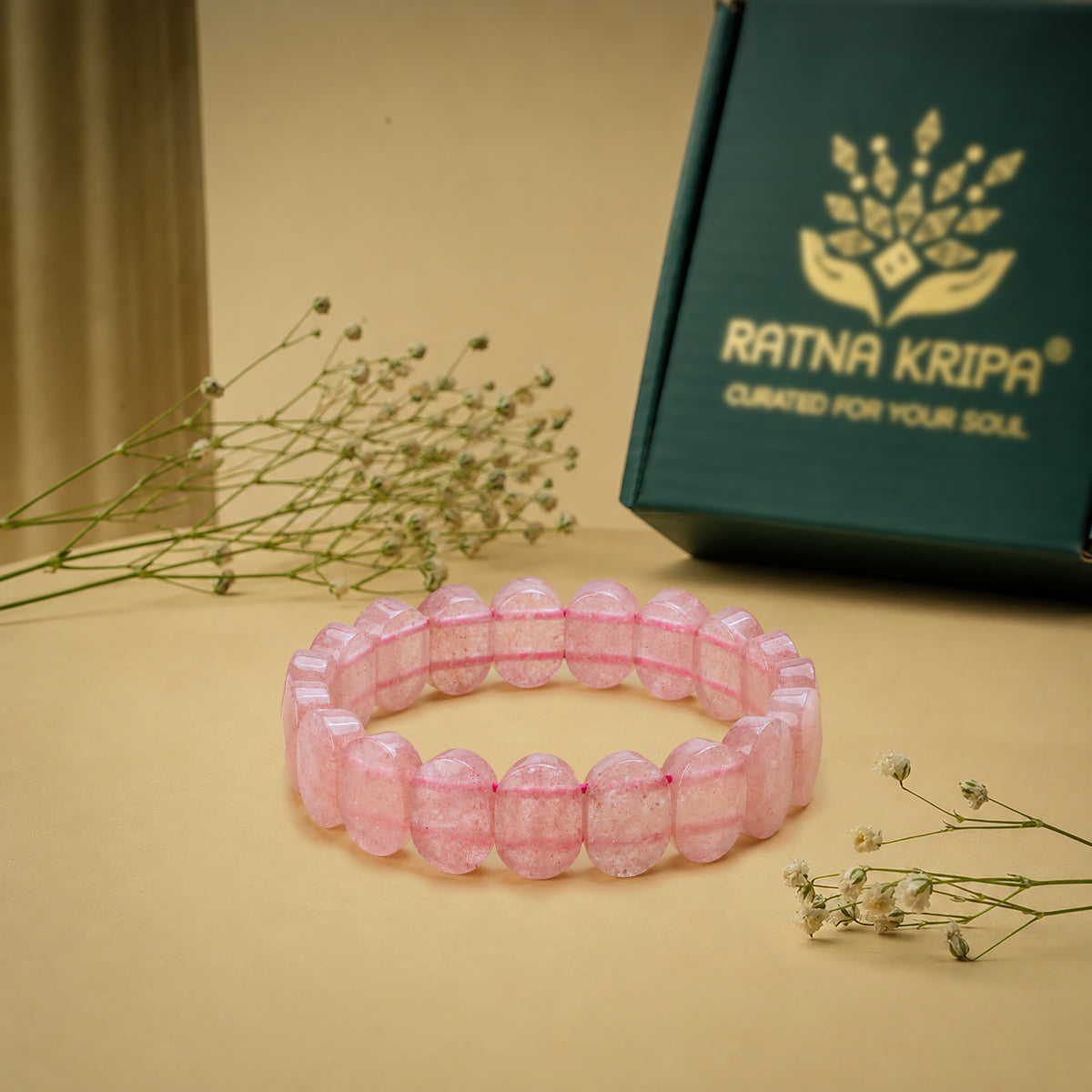 Strawberry Quartz Bracelet - For Love and Emotional Healing