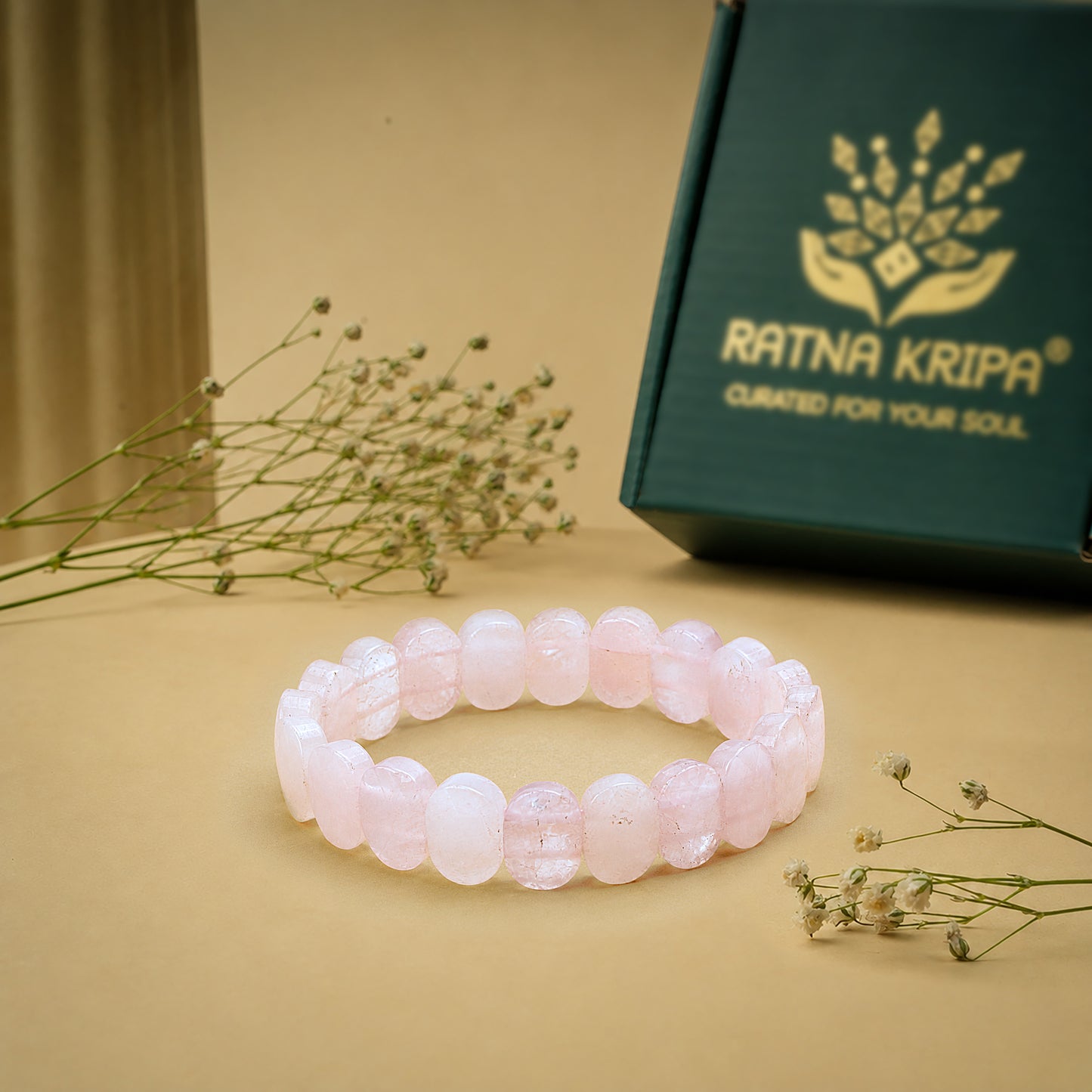 Rose Quartz Bracelet - For Self Love and Luxury