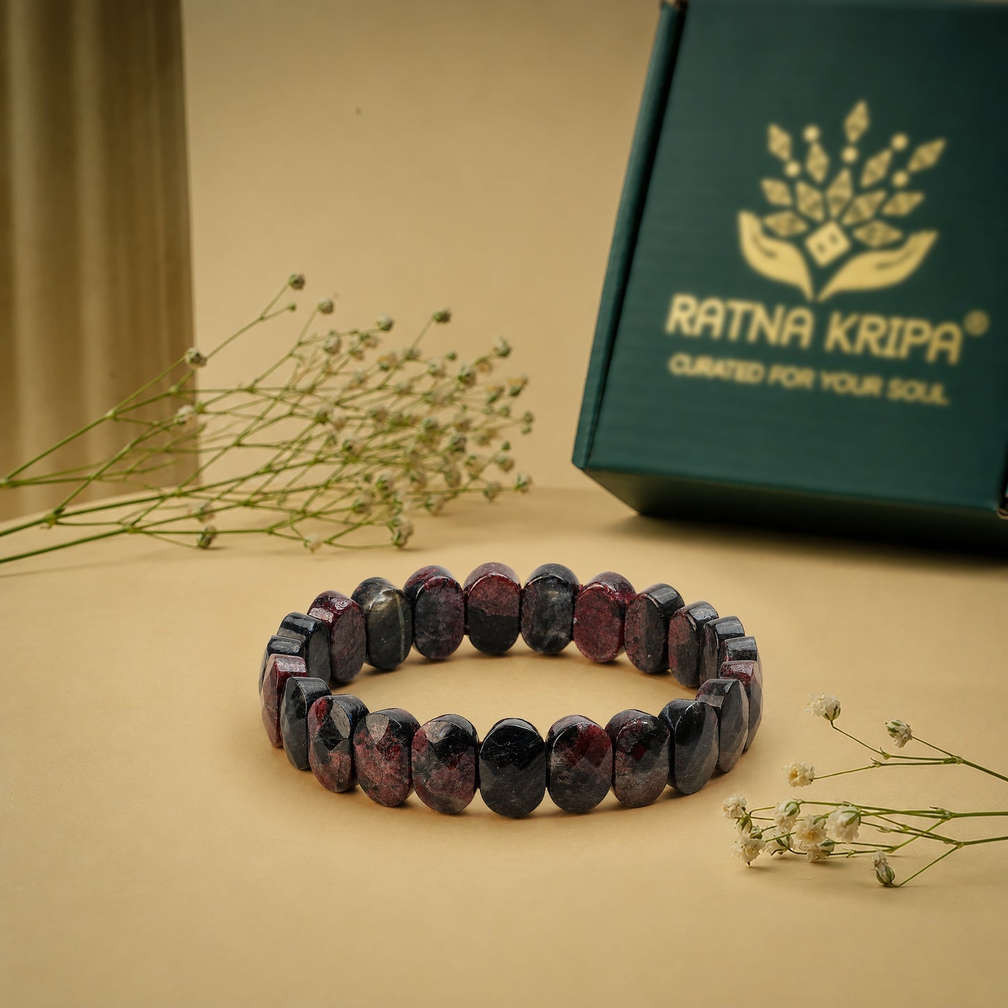 Red Garnet Bracelet -  For Success and Confidence