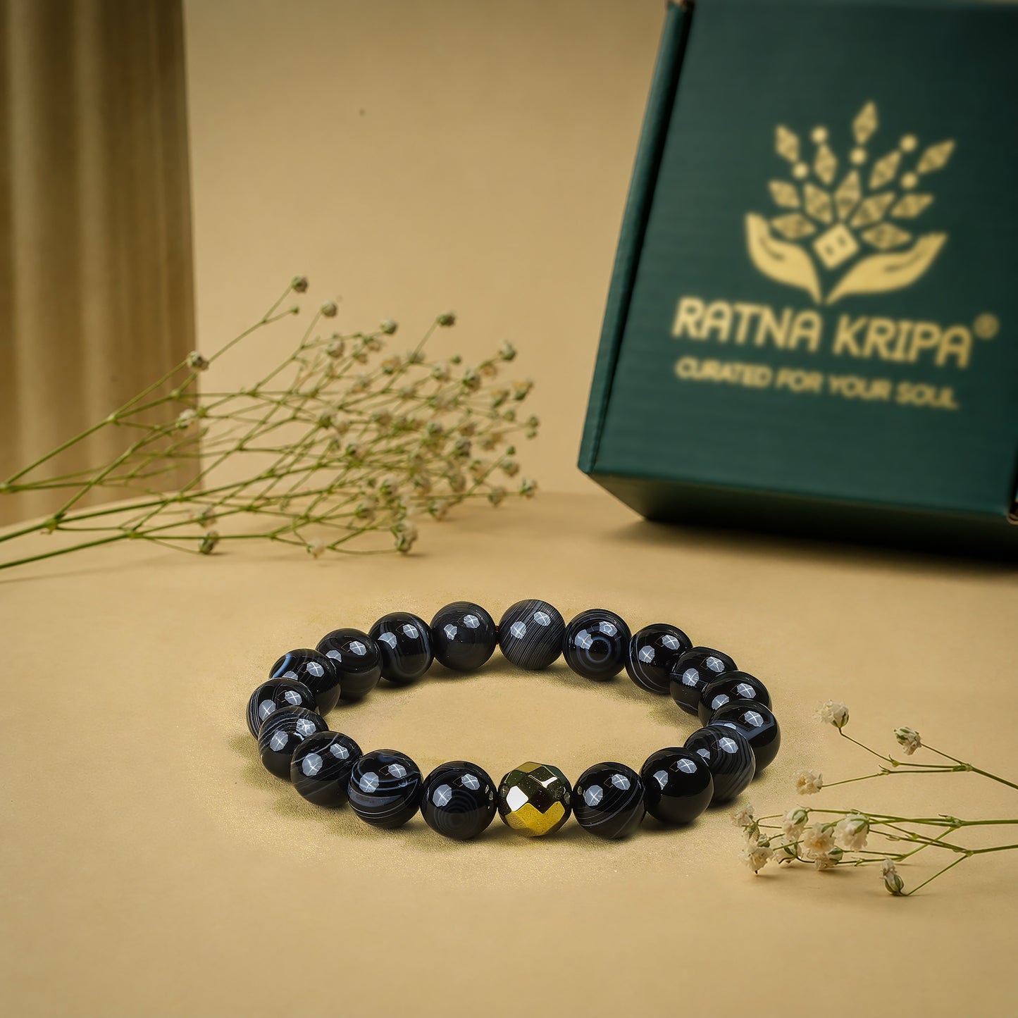 Black Sulemani Hakik Bracelet - For Protection with Evil Eye