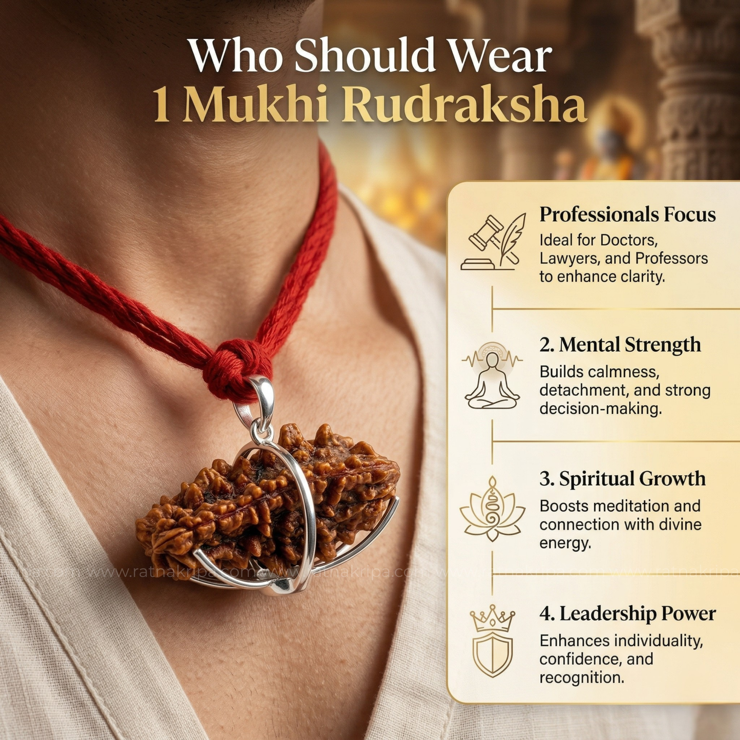 1 Mukhi Rudraksha (Origin: Himalaya) - Blessed by Lord Shiva