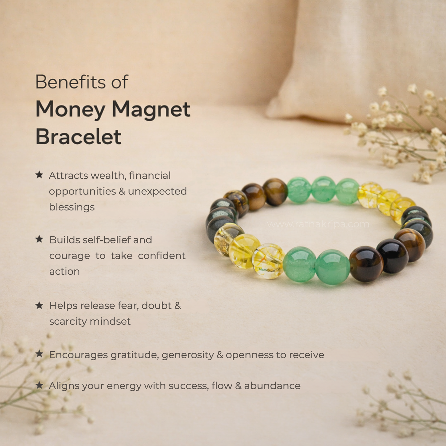 Money Magnet Bracelet - Attracts Opportunity and Wealth