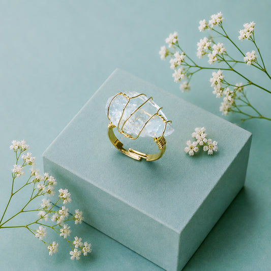Clear Quartz RF Ring