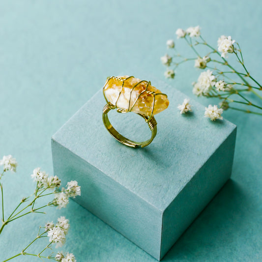 AA Citrine RF Ring
