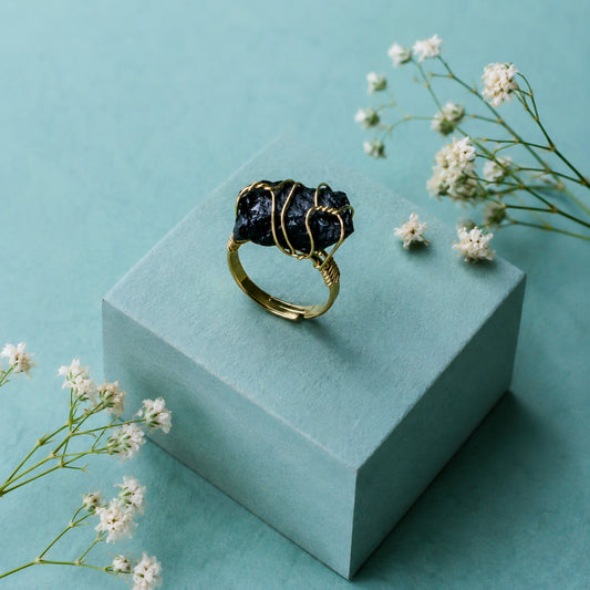 Black Tourmaline RF Ring