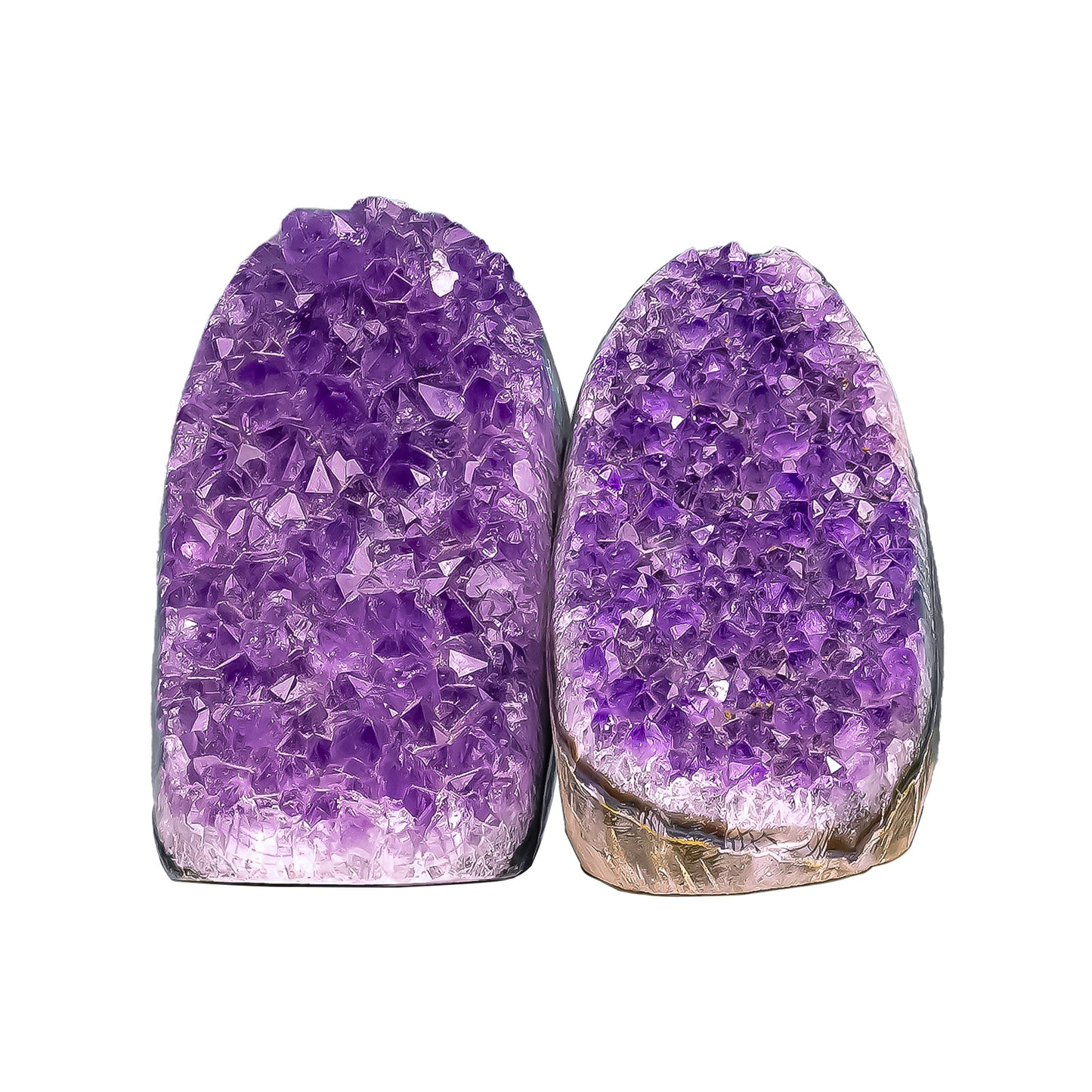 Amethyst Twins Geode - [251 gm + 216 gm]