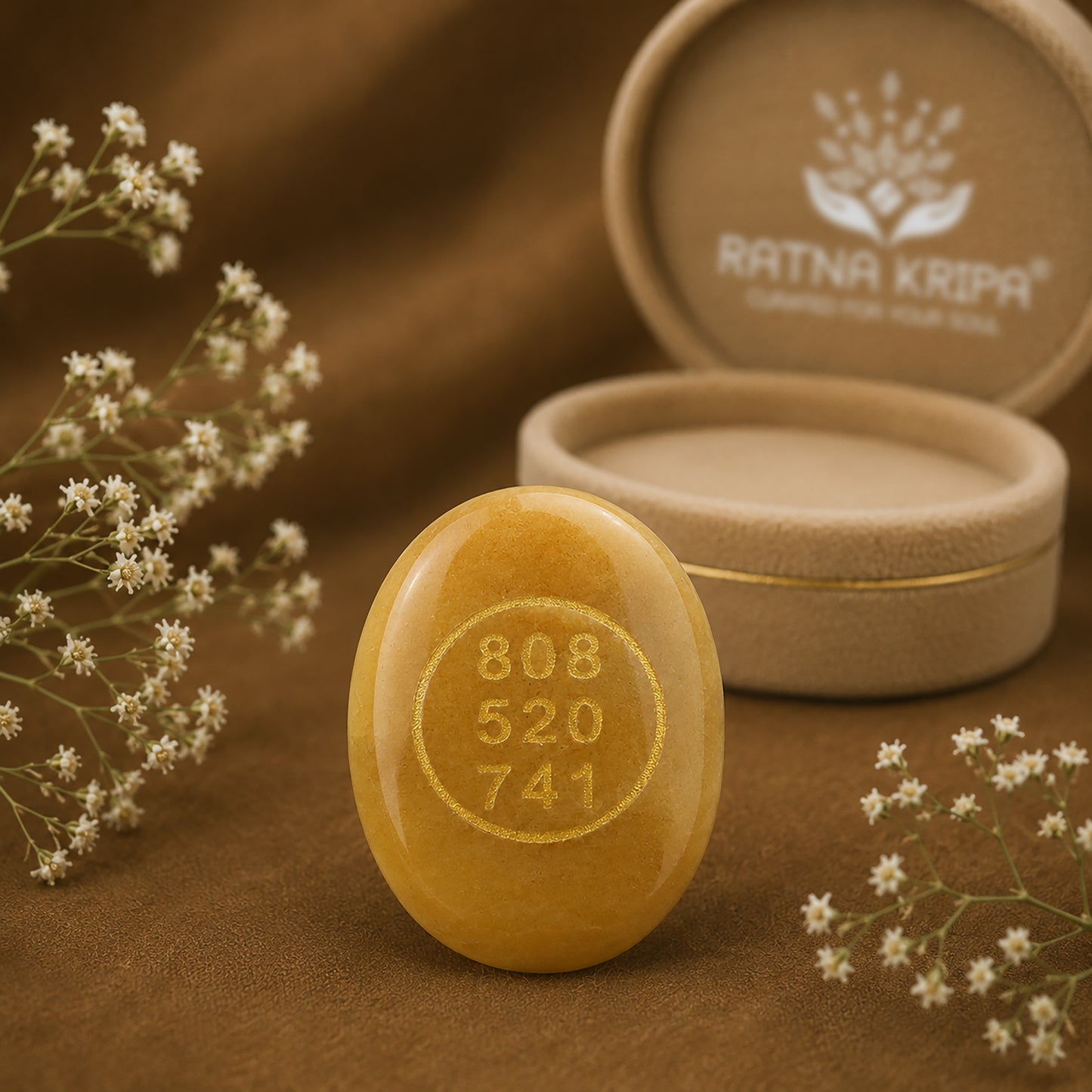 Yellow Aventurine Zibu Coin