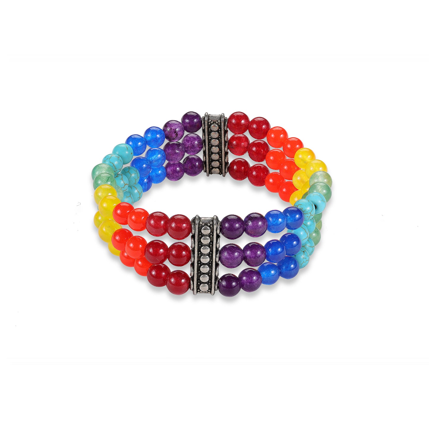 Ratnakripa 7 Chakra Tree of Life Elastic Bracelet