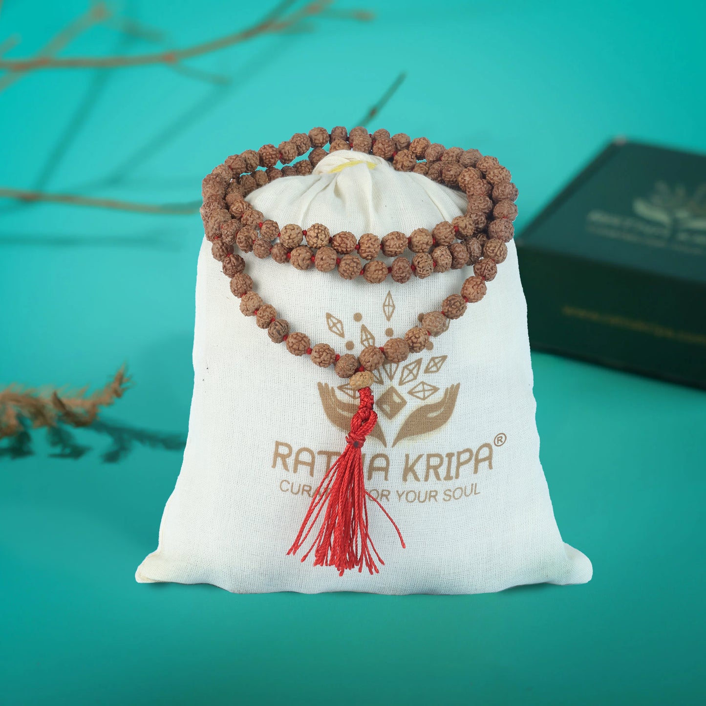 5 Mukhi Indonesian Rudraksha Mala