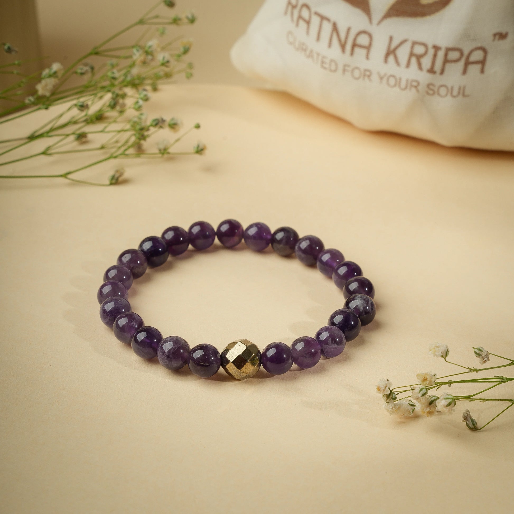 AA Amethyst Wristlet