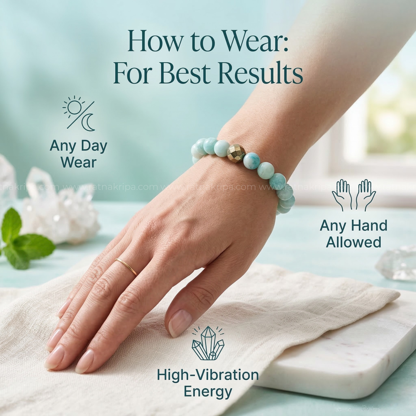Amazonite Bracelet - For Calm, Truth and Confidence