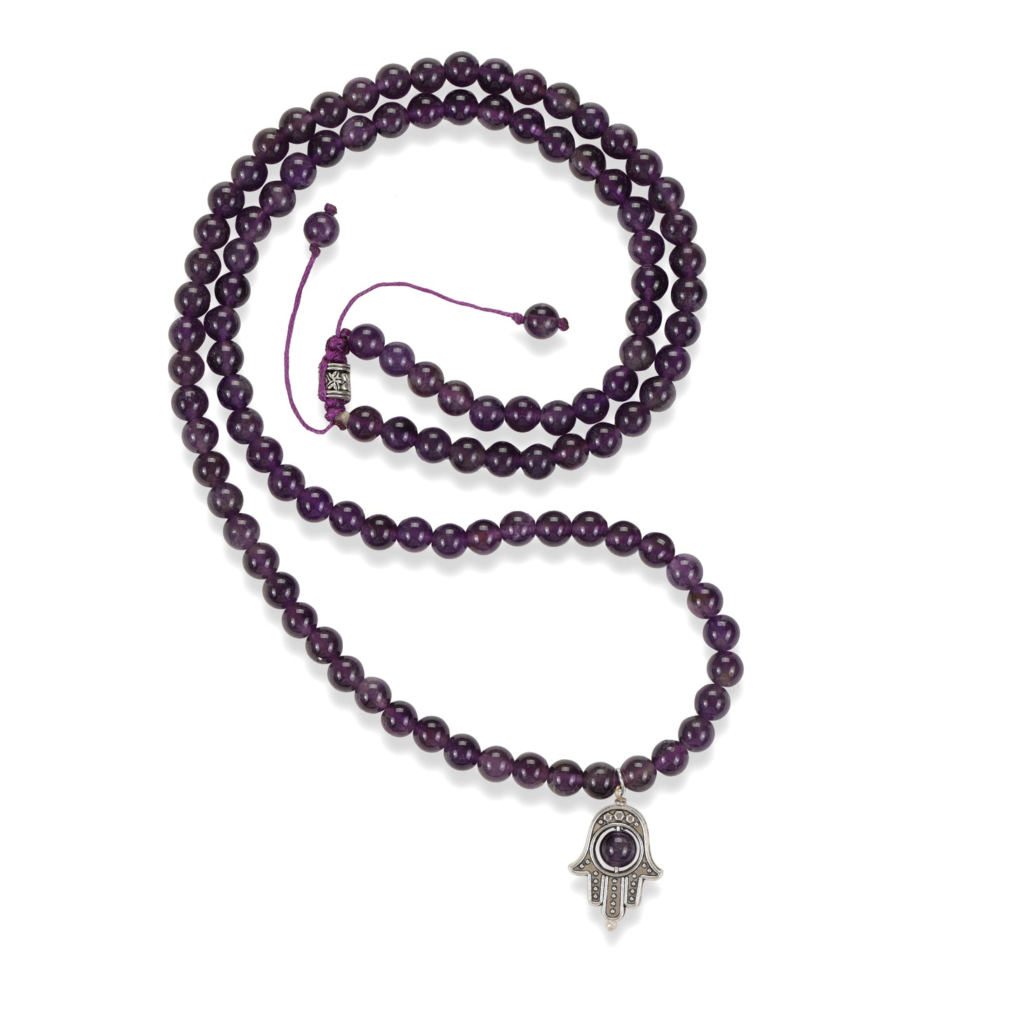 Amethyst mala 108 beads