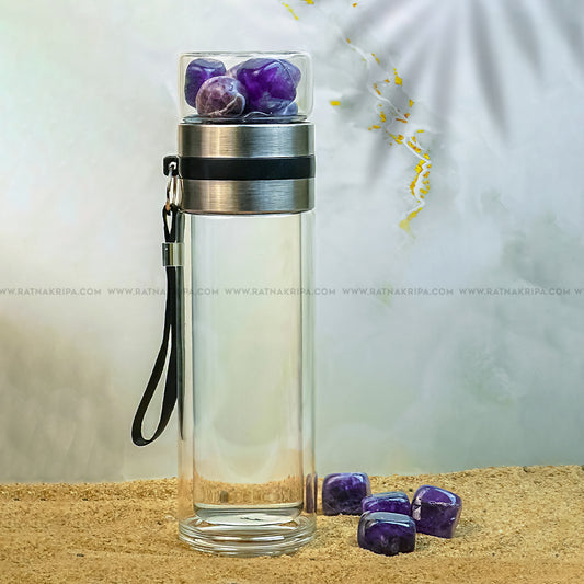 Amethyst Tumbles Bottle