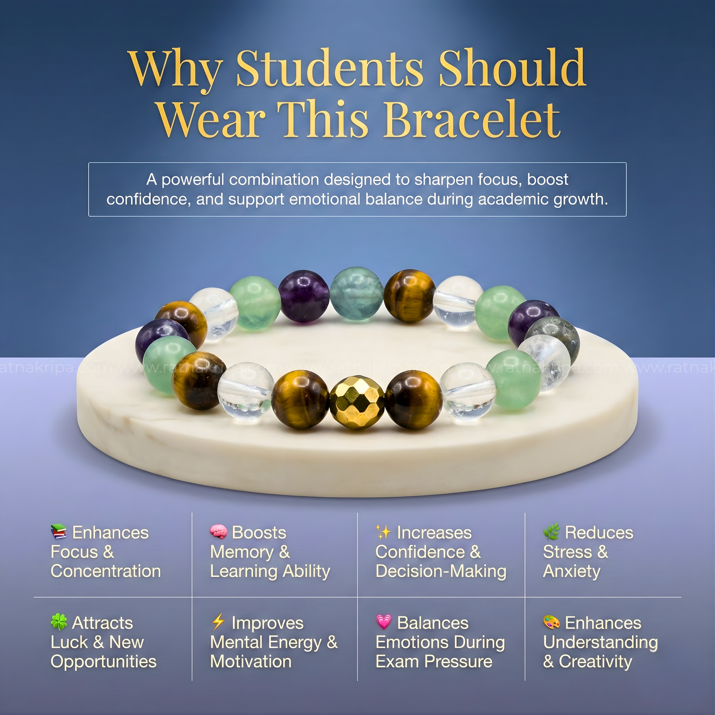 Student Focus Bracelet For Laser Focus & Confidence