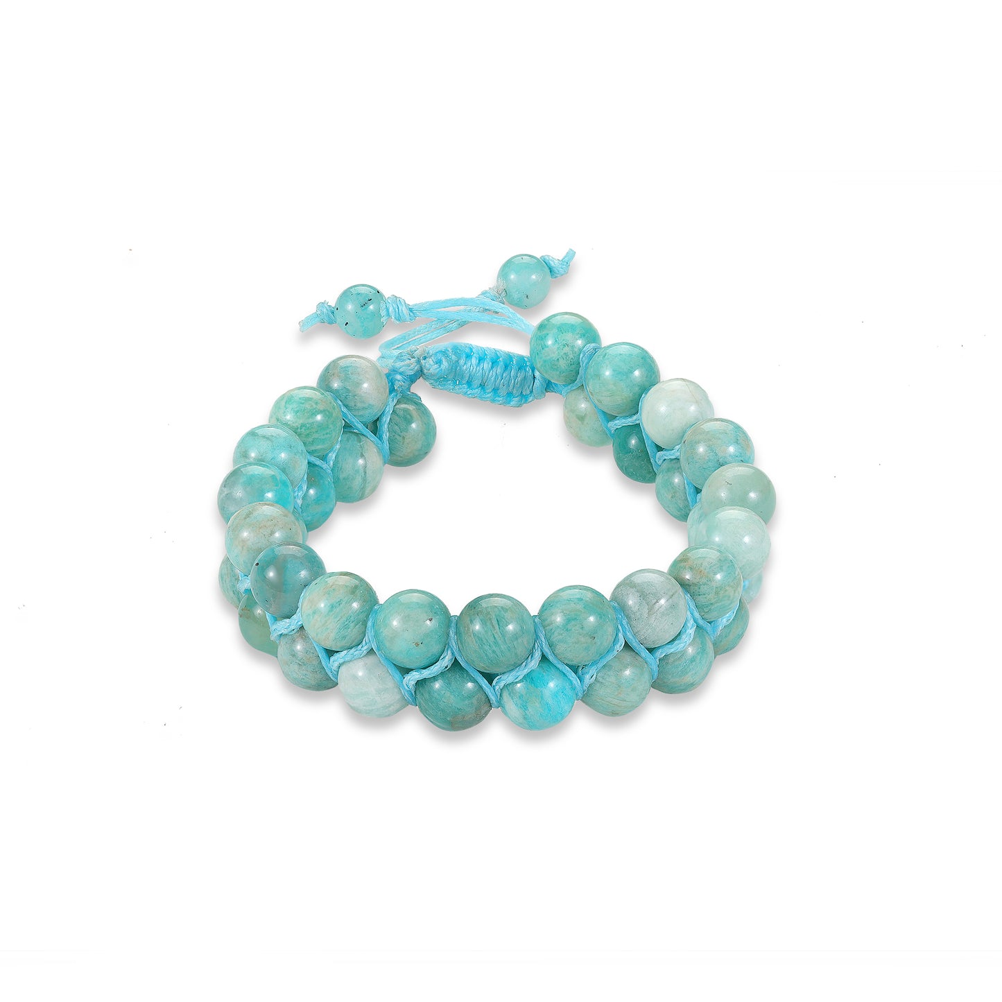 aquamarine double layred bracelet