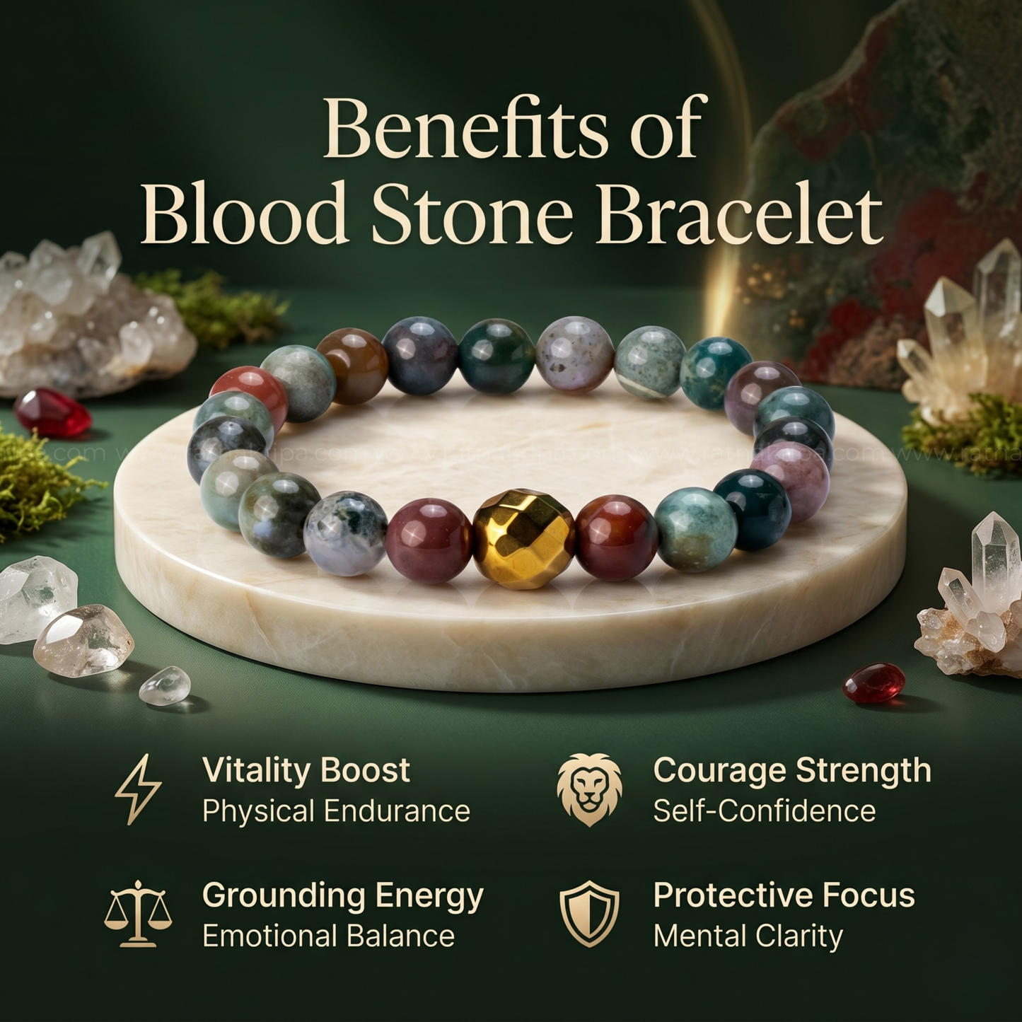 Blood Stone Bracelet