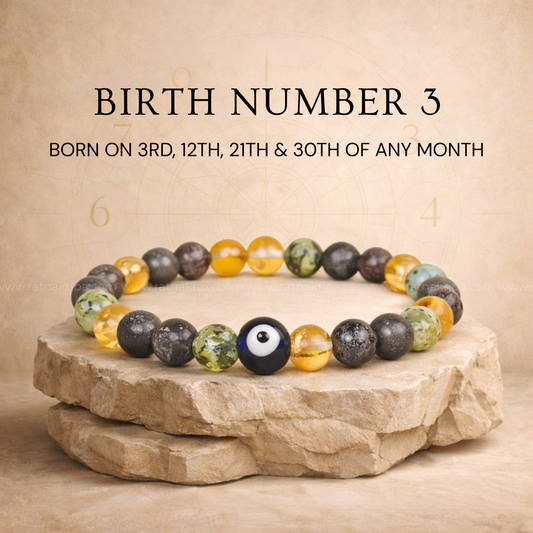 Birth Number 3 Bracelet