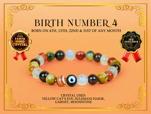 Birth Number 4 Bracelet
