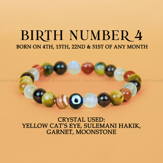 Birth Number 4 Bracelet