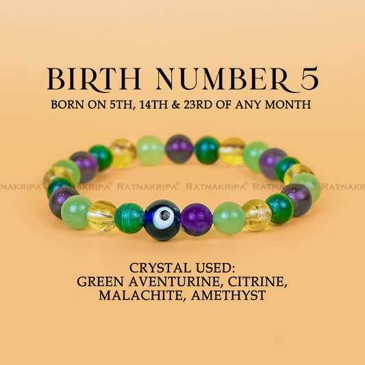 Birth Number 5 Bracelet