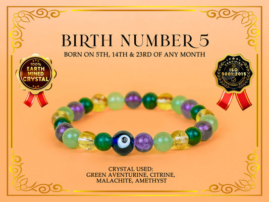 Birth Number 5 Bracelet