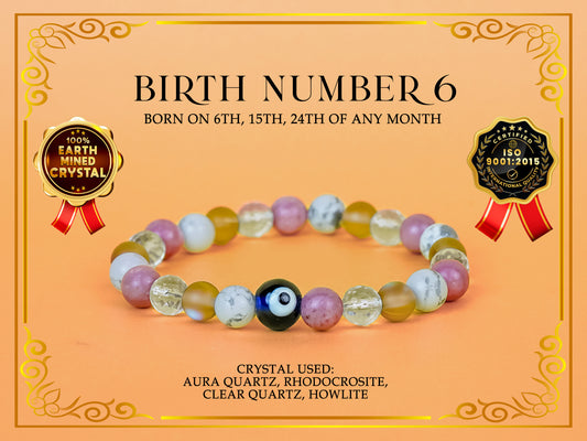 Birth Number 6 Bracelet