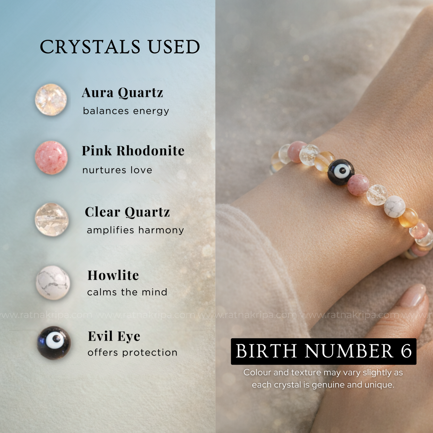 Birth Number 6 Bracelet